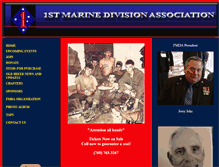 Tablet Screenshot of 1stmarinedivisionassociation.org